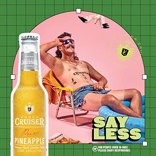 image for Vodka Cruiser Pure Pineapple, Refreshing Flavoured Pre-Mixed Vodka Dri