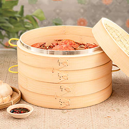 Cuiseur Vapeur Bambou 8 Pouces sans Condensation pour Raviolis Chinois - 3