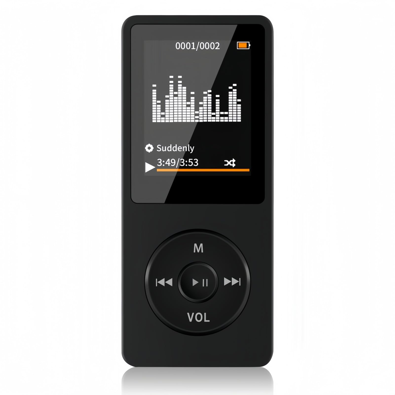 Pomya Portable MP4 MP3 Player with Bluetooth 1 8in HD Screen HiFi Sound Supports up to 64GB Small