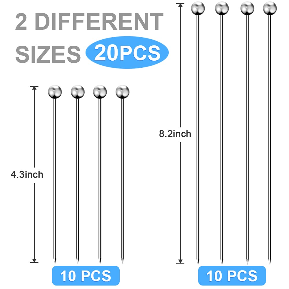 Pics à Cocktail En Acier Inoxydable - Idéal Pour Martinis Et