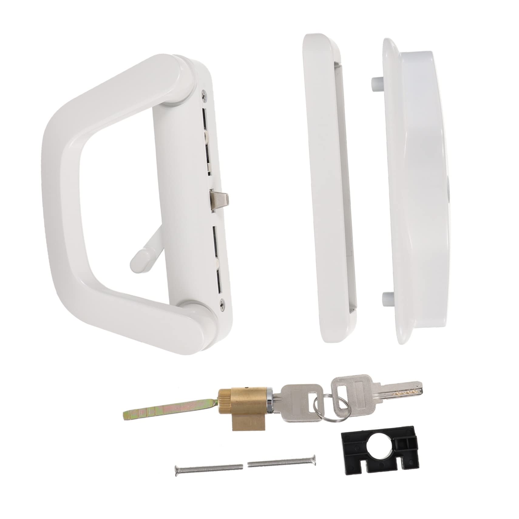 Loquet coulissant Gadpiparty avec poignée push-pull en alliage de zinc pour chambre