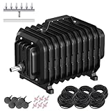 Devopet Pond Aerators for Outdoor Ponds, Air Pump for Pond up to 3500 Gallons, Complete Koi Fish Pond Aeration Kit, Oxygenation Bubbler Pump with Air Stones Airline Tubing Check Valves