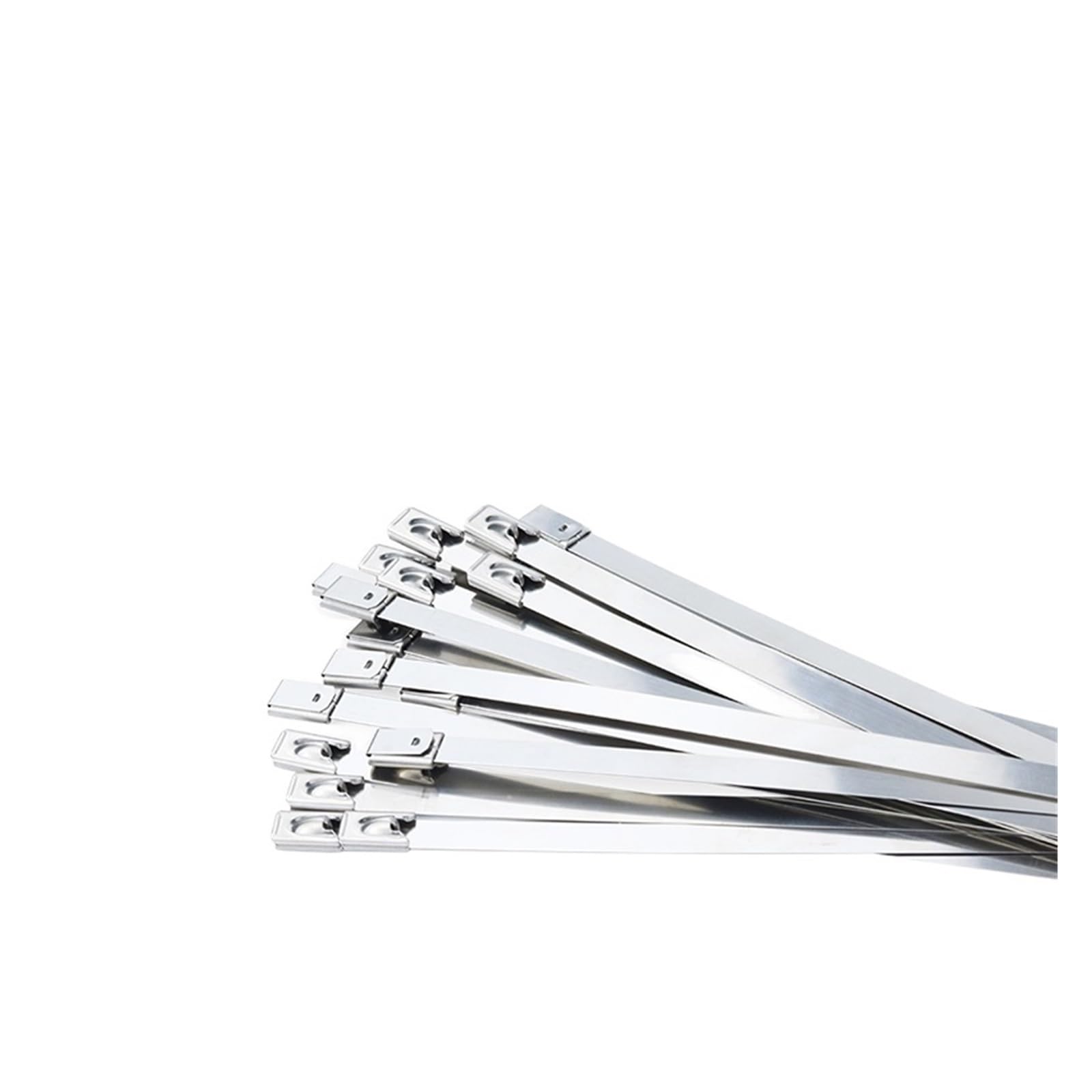 Efrjuwi One Color 30Pcs 304 Stainless Steel Cable Ties Plier Fastening Strap Cutting Tool Cutter Tension Automatic Zip Locking Tie Hand Wrap Tool(4.6X200mm)