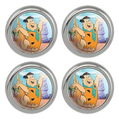 The Flintstones Fred Character Metal Craft Sewing Novelty Buttons - Set of 4