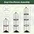 Evergreen 7 Feet Garden Metal Garden Obelisk Trellis for Climbing Plants Outdoor | Indoor Plant Trellis for Potted Plants | Floral Pattern Arch Trellis | Antique Copper