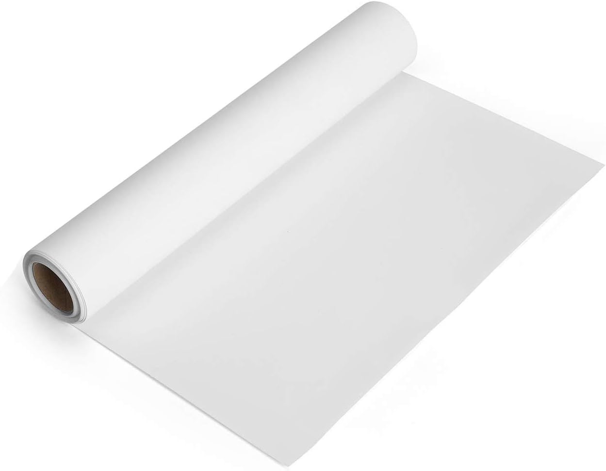 White Heat Transfer Vinyl Roll 12''x5' Iron-On Vinyl White HTV Vinyl for T-Shirt Silhouette Cameo Machines Craft Cutters 12 Inches by 5 Feet