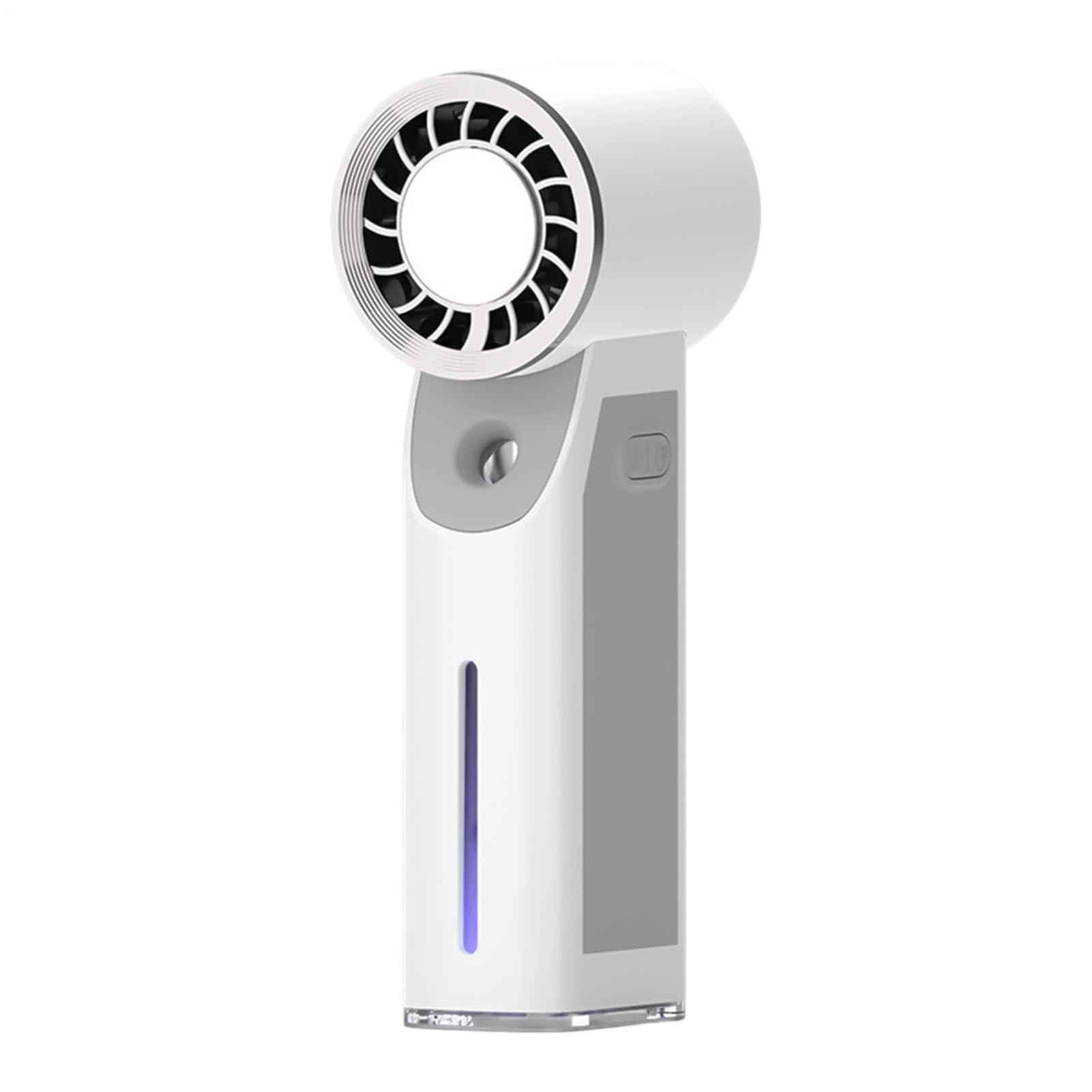 Ventilador nebulizador portátil de 5 velocidades para refrescarte en camping y viajes