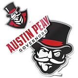 Desert Cactus Austin Peay Governors Sticker Car Decal (4 Inch Set V1)