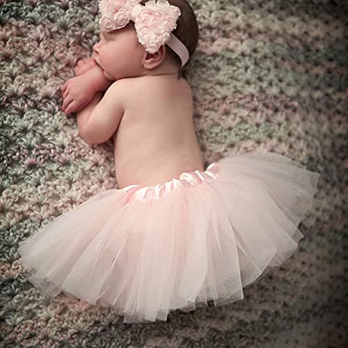 My Lello Baby 5-Layer Ballerina Tulle Tutu Light Pink (0-3 Mo.) #TOP2