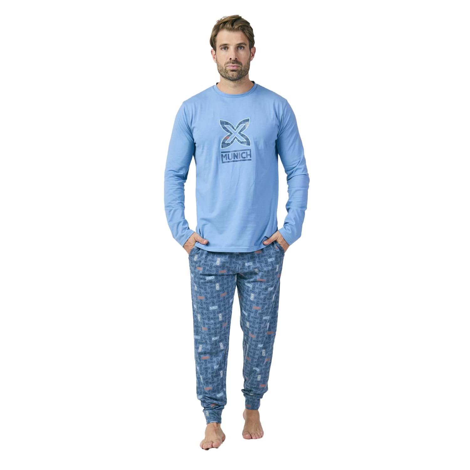 Munich Pijama Manga Larga MU16 para Hombre