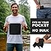 DRYKI Sweat Absorbing Handkerchiefs - The Original Pocket-Sized Sweat Towels - Quick-Dry Microfiber Sweat Rags for Face, Hands, & Body - Men & Women - Gym, Sports, and Work (Black: 5 Pack)