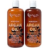 Argan Shampoo And Conditioner Sulfate Free- Joanne Arden Organic Argan Oil Shampoo Conditioner Set Natural Shampoo for Color Treated Hair.Moisturizing Shampoo for Women & Men Hair Loss Shampoo.26.5 oz