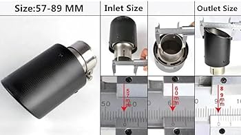 レムスマフラーカッター Amazon | マフラーカッター 1 個車の排気テールパイプ光沢のある