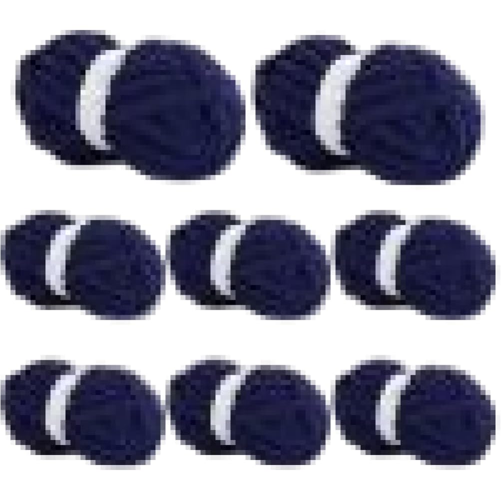 Xdyyjrasa Chunky Chenille Yarn - 8 Pack Jumbo Navy Blue Velvet Yarn, 27yds/8oz Each Super Bulky Soft for Crocheting Knitting Blankets Beginners