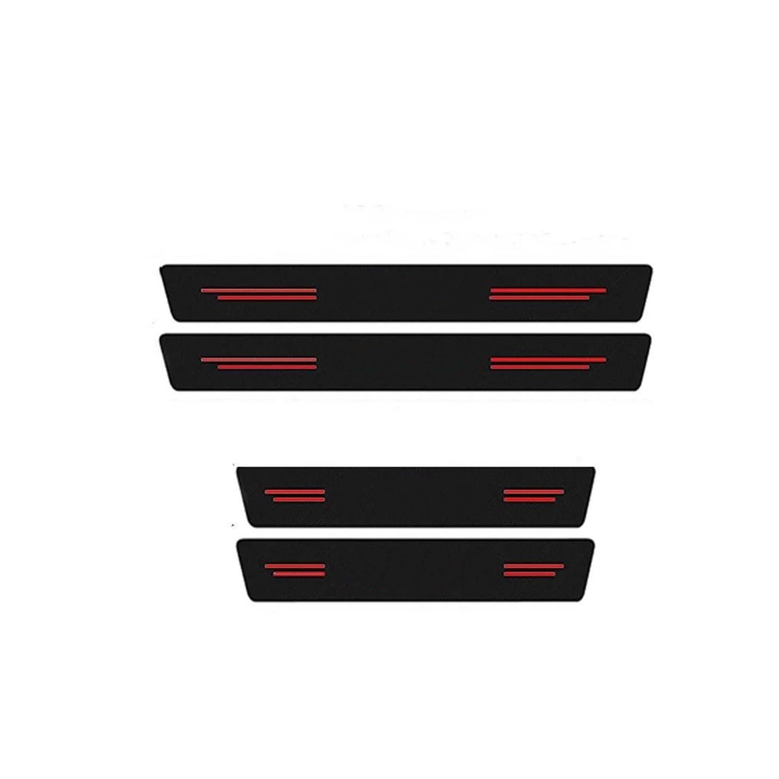 Sill Anti Scratch Tape Stickers Protective Film for Opel for Astra for Antara for Meriva for Vivaro Car Rear Trunk Door Threshold Decals(Red 4pcs)