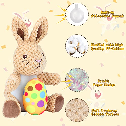 Juguete mordible de peluche Rypet para perro, diseño conejo miniatura 3