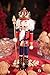 Clever Creations Red and Blue King 10 Inch Traditional Wooden Nutcracker, Festive Christmas Décor for Shelves and Tables
