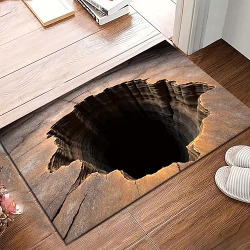 Tapete ilusión óptica 3D para sala y dormitorio