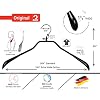 Mawa by Reston Lloyd BodyForm Series Non-Slip Space-Saving Clothes Hanger For Jackets, Suits & Coats, 16-1/2,Style 42/L, Set of 5, White