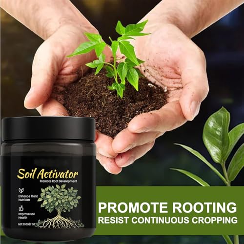 Image of 200g Soil Activator, Soil Pro Activator, Nauticos SoilActivator, Organic, Water-Soluble Formula for Uptake Nutrient & Root Development, Enhance Growth for Vegetables & All Plants (1)