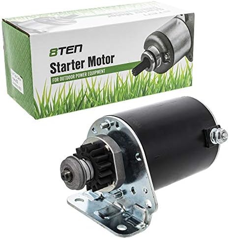 14-Tooth Starter Motor For Lawn Tractors – Fits Cub Cadet, John Deere, Toro, Briggs & Stratton Engines 14.5-18.5HP, Replaces 593934, 693551