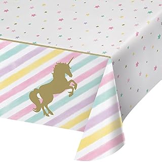 Creative Convertting Unicorn Theme Plastic Tablecover - 1 Pc