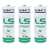 (3-Pack) LS17500 3.6v Battery Replacement for SAFT LS 17500 3600mAh Lithium Battery for Fleet Monitoring, Tracking Devices