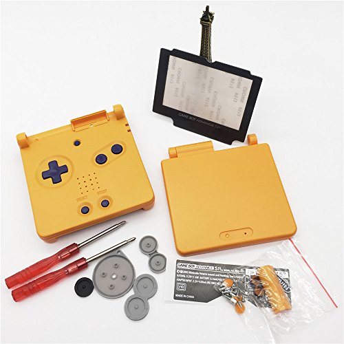Boîtier Gameboy Advance SP Orange coque de remplacement GBA SP EXSEK - 3