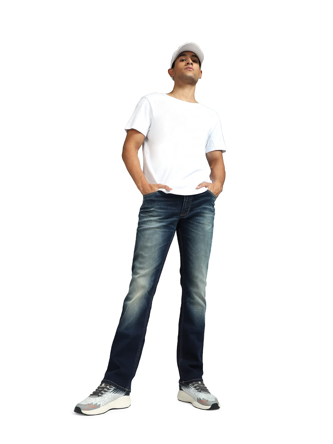 Jack & JonesMen's Cotton Blend Regular Fit Jeans