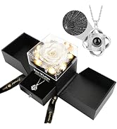 FAYODO Preserved Real Rose Gifts with Necklace, Eternal Flowers Birthday Gifts for Women Wife Gir...