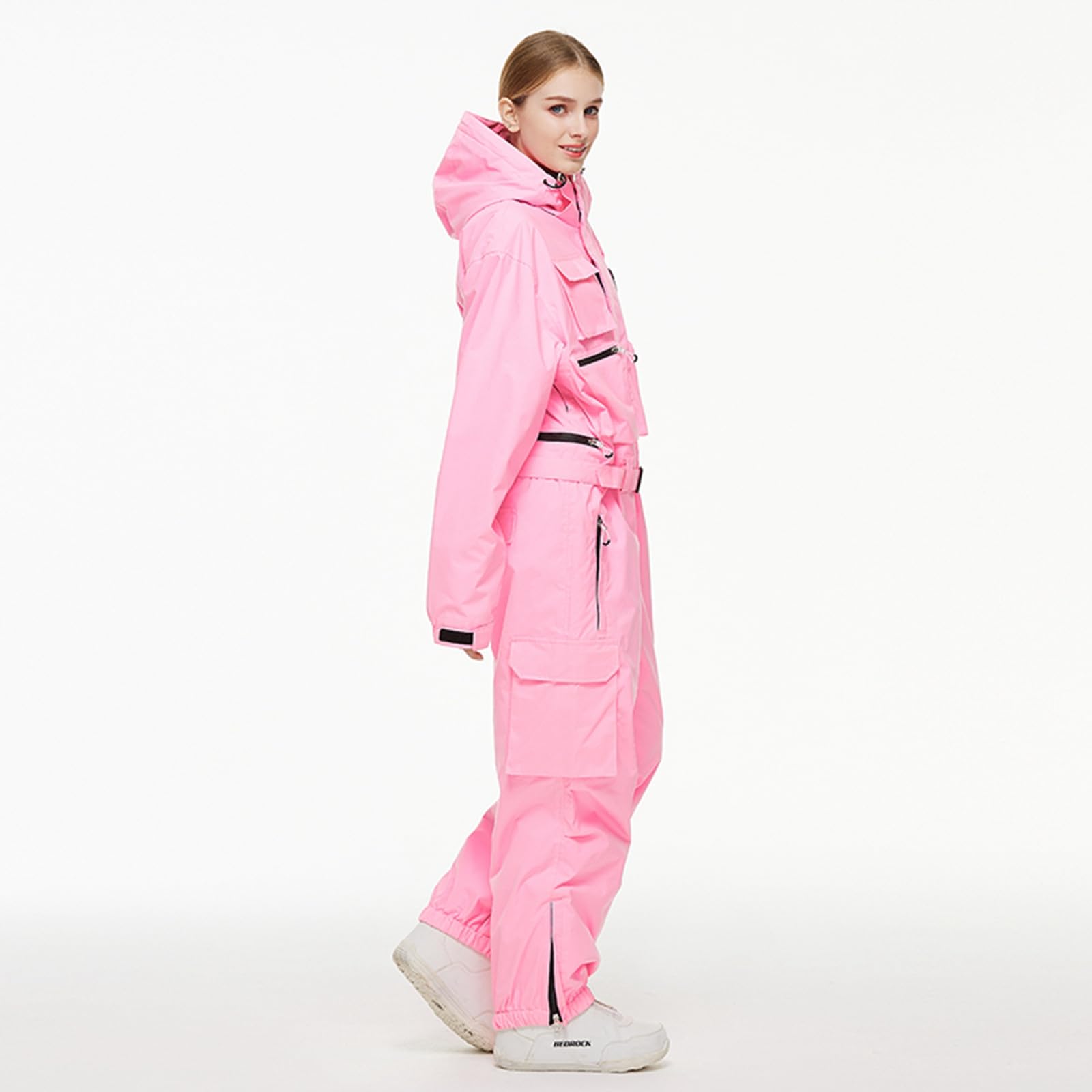 Skianzug Herren Wasserdicht Winddicht Hooded Jumpsuits Ski Anzug Outdoor Jumpsuits Snowboard Anzug Einteilige Skianzüge Isolierter Skioverall Sportanzug