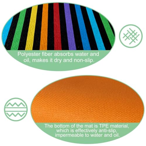 Alfombrillas de cocina absorbentes VAPOKF contra manchas en suelos de pasillo 6