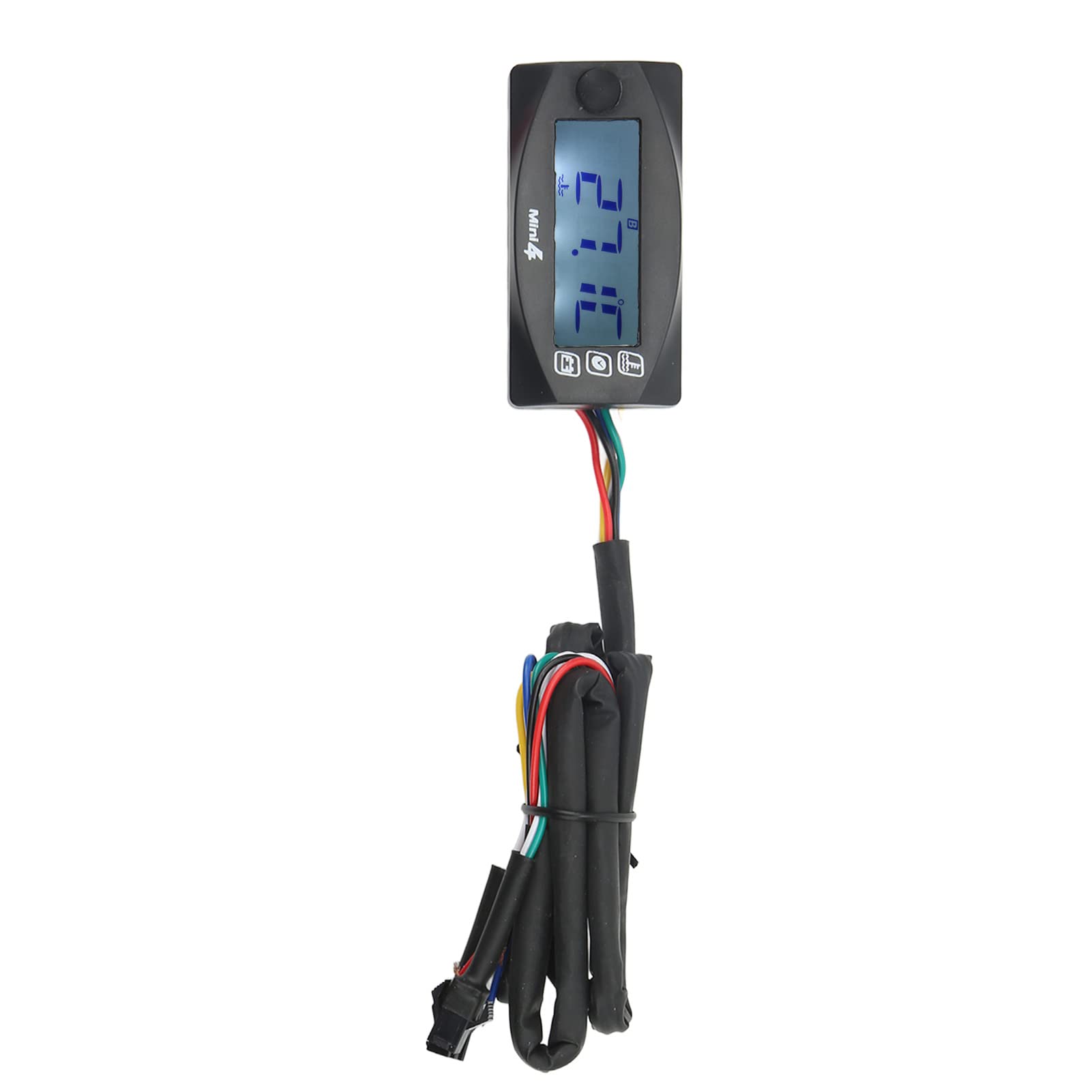 HEEPDD Motorrad-ltemperaturanzeige, Universal-DC-12-V-LCD-Bildschirm, Starke Helligkeit, Motorrad-Spannungsmesser, Wasserdicht Motorrder (M14*1,25)