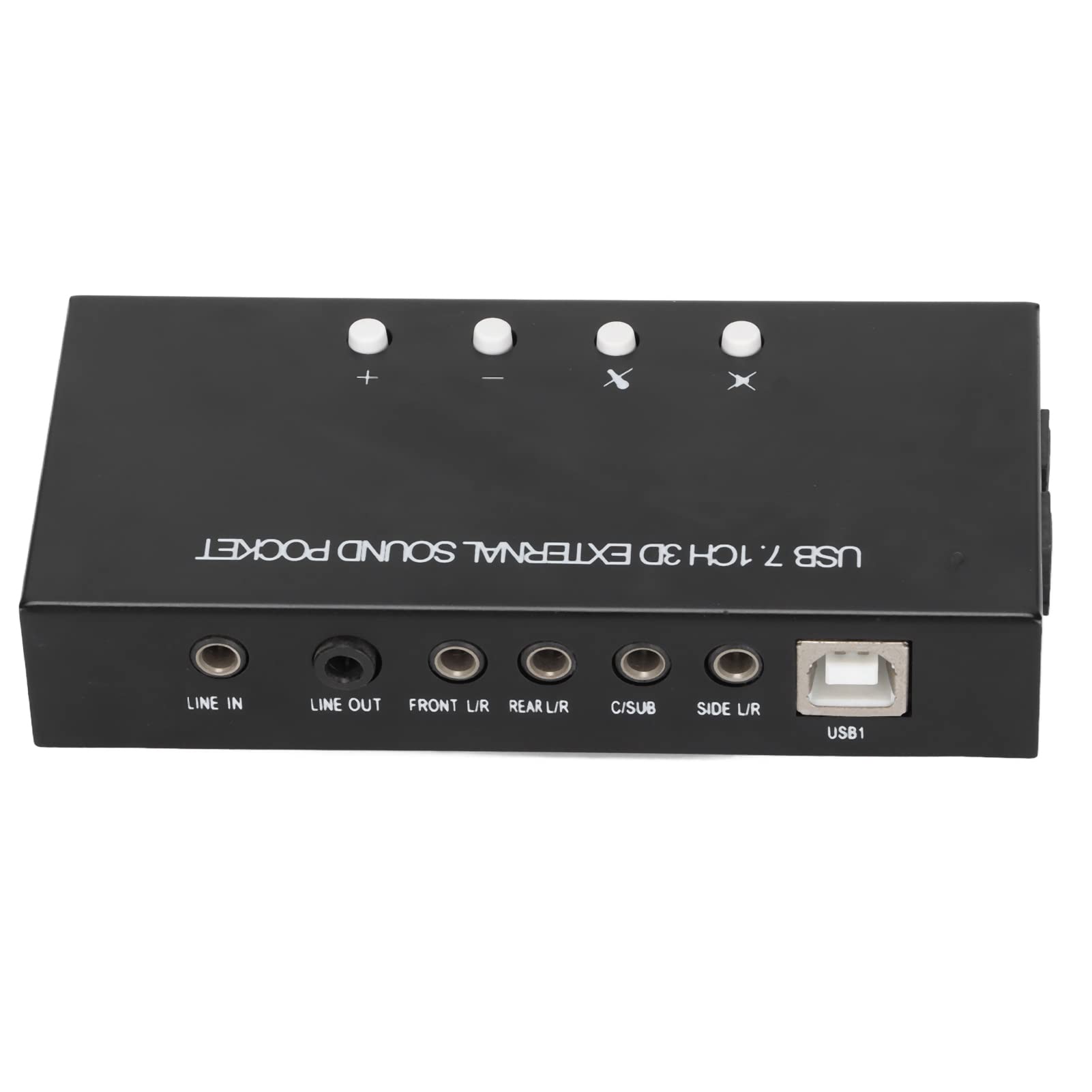 Bewinner Tarjeta de Sonido Externa USB de 7.1 Canales para PC, Adaptador de Sonido Envolvente con Entrada de Micrófono Dual, Control de Volumen, S/PDIF óptico y Reproducción de 48 KHz