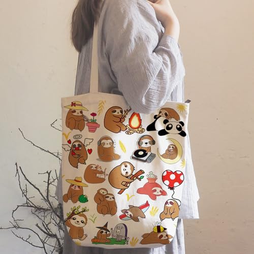 Image of DOOX Canvas Tote Bag for Women, Canvas Reusable