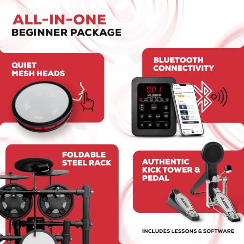 Alesis Turbo Pro Electric Drum Set with Kick Tower and ...