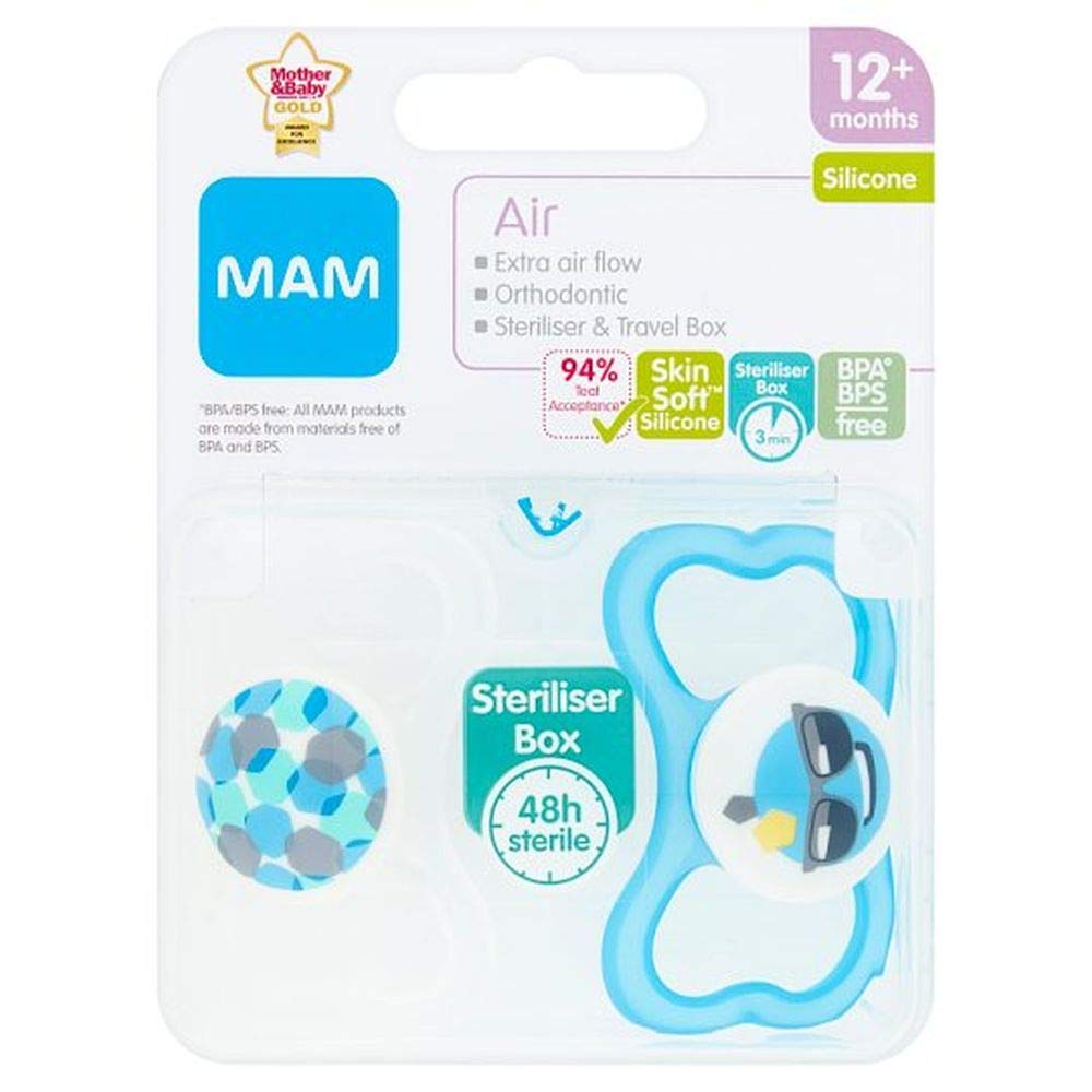 MAM Air Silicone Soothers 12 Plus Months