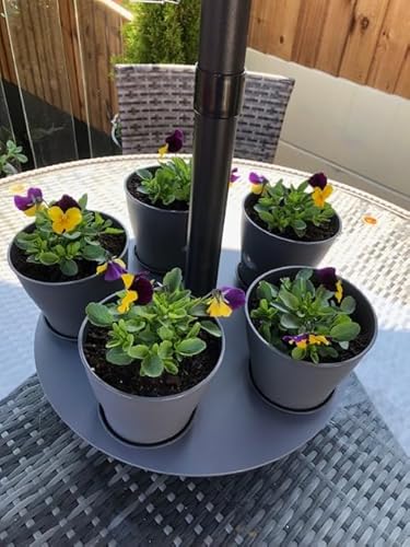 Servewell Garden Parasol Acrylic Lazy Susans - Turntable Plates