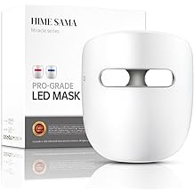 HIME SAMA LED Face Mask, 8 Color LED Mask for Face Skin Care, FSA,HSA Eligible, Red Light Mask for Face, Infrared, Red &amp; Blue Light Mask, Wrinkle Reduction, Wireless. (Miracle ACE RB-081)