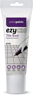 Asian PaintsezyCR8 Tile Seal, DIY Tube for Bathroom & Kitchen Tile Gaps (Grey, 200 ml)