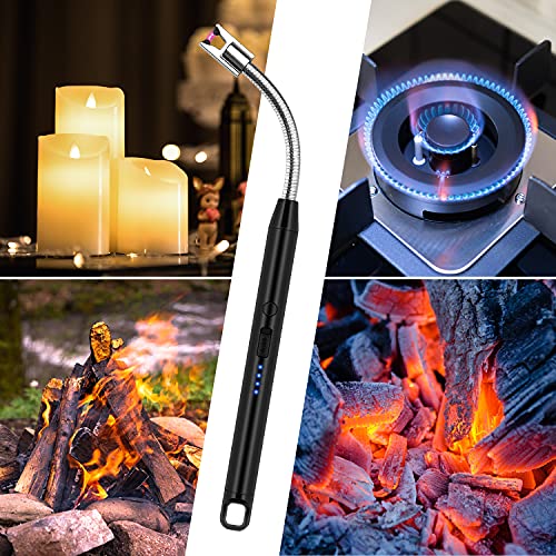 Feuerzeug, Elektronisch Feuerzeug USB Aufladbare Lichtbogen Feuerzeug with Safety Lock Geeignet Lichtbogen Feuerzeug… – Bild 8