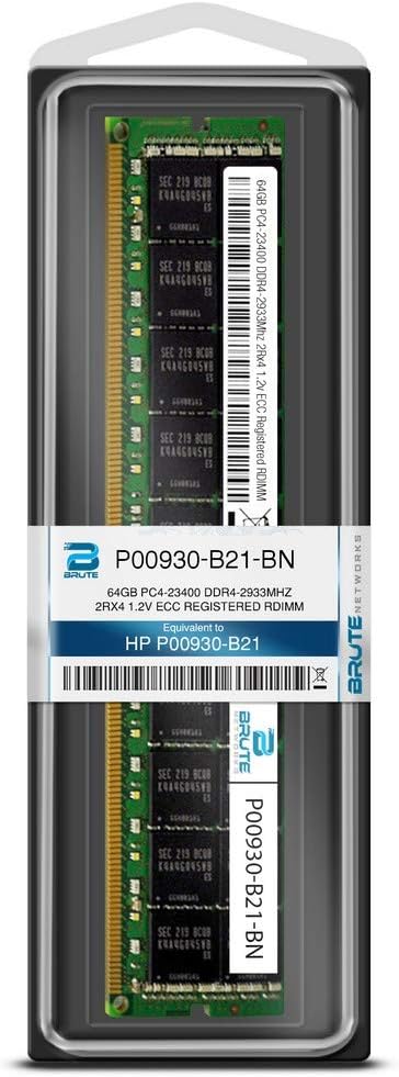 P00930-B21-BN - 64GB DDR4-2933MHz 2Rx4 ECC Registered RDIMM (Compatible with OEM PN# P00930-B21)