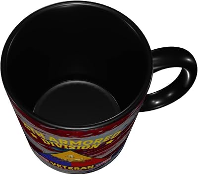 Us 4th Armored Division Veteran Funny Coffe Mug Ceramic Tea Cups Travel Mugs Drink For Work Home Office