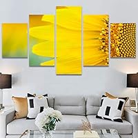 SIGNWIN 5 Panel Canvas Wall Art Modern Art Decorative Elements Dramatic Floral Multicolor Photography Single for Home Decorations Ready to Hang - 12