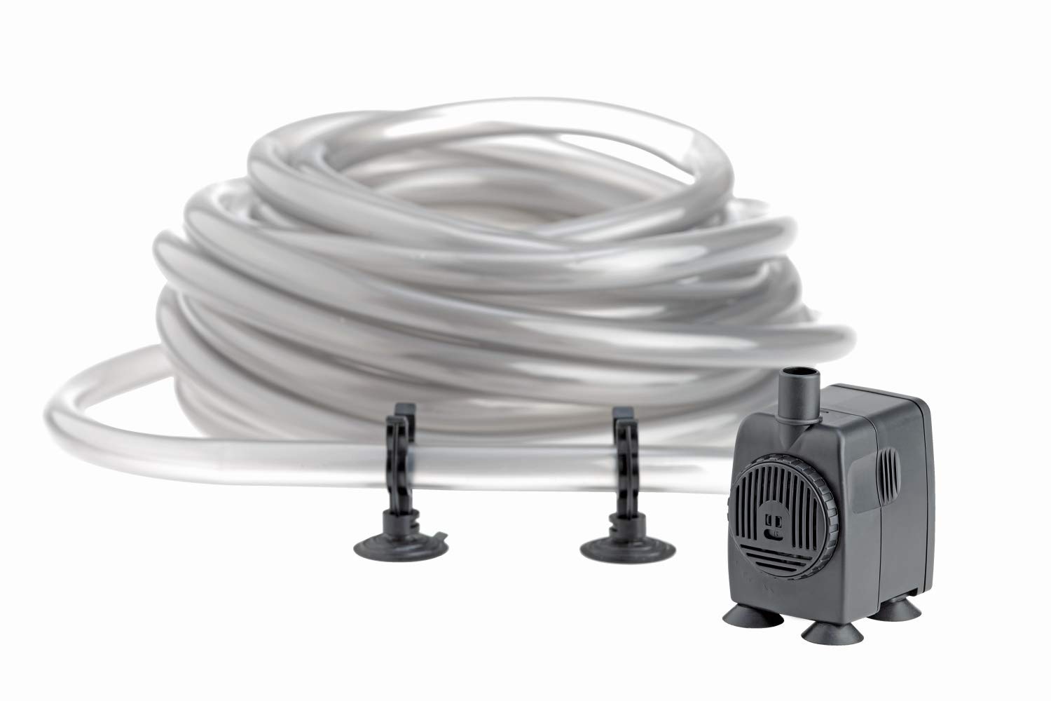 Eden 57481 114 Aqua in-out Set - Manguera de acuario (10 metros) con protección de aspiración y bomba de acuario compacta (600 l/h) para el tratamiento del agua y los cambios de agua en el acuario