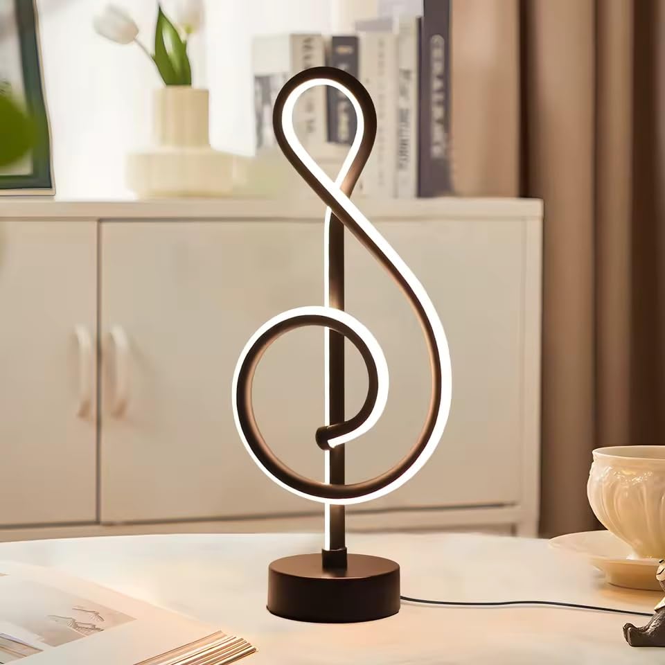 Urban London Lampe de bureau moderne avec contrôle tactile et câble USB sans fil 5 V Motif...
