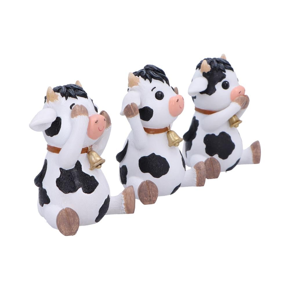 Nemesis Now Three Wise Cows Figurines, Adorable Hand-Painted Resin Collectibles and Gift - Cows - Image 4