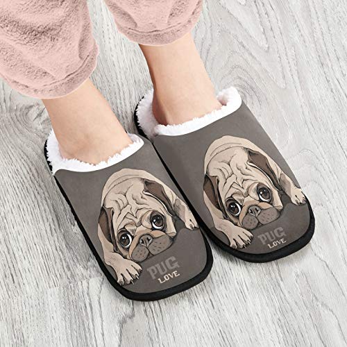 visesunny Slippers for Women Mens Stylish Foral Winter Warm Memory Foam Cotton Home Slippers Soft Plush Fleece Slip on House Slippers for Girls Indoor Outdoor Shoes2