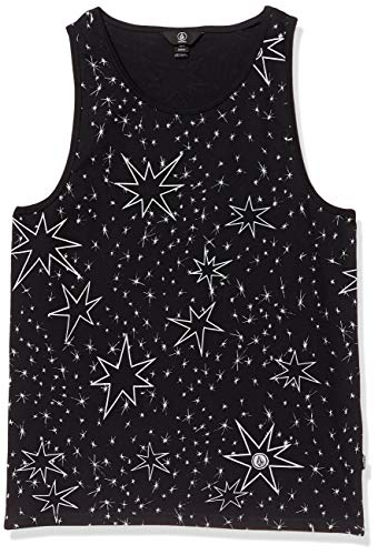Volcom Men's LUMINATOR Knit Tank TOP Shirt, Large Black