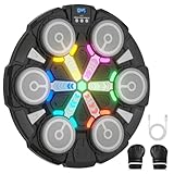 Yucate Music Boxing Machine, Wall Mounted Punching Bag with Bluetooth, Boxing Training Workout Equipment with Gloves, Ideal Gift for Kids and Adults, Home, Office and Gym